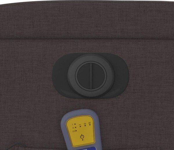 VidaXL Elektrické masážní polohovací křeslo textil [3204589] Barva: Tmavě šedá