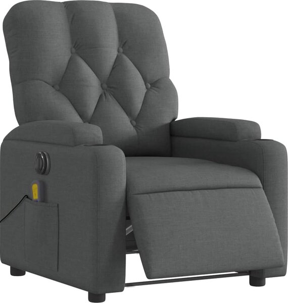 VidaXL Elektrické masážní polohovací křeslo textil [3204699] Barva: světle šedá