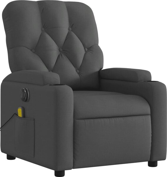 VidaXL Elektrické masážní polohovací křeslo textil [3204699] Barva: světle šedá