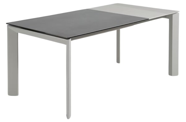 Antracitově šedý keramický rozkládací jídelní stůl Kave Home Axis IV. 120/180 x 80 cm