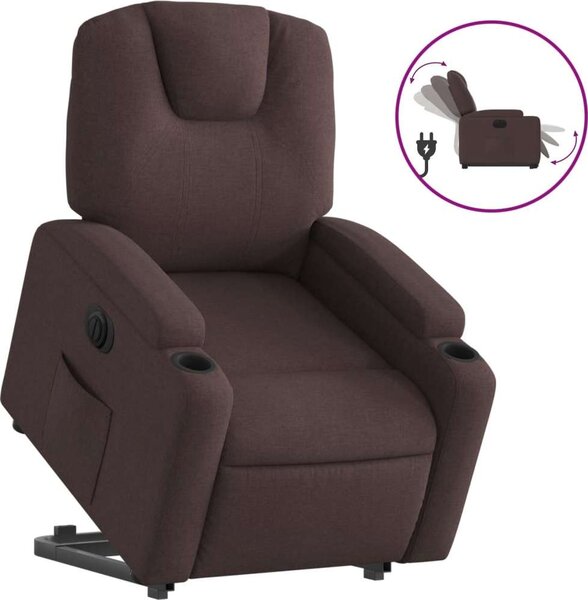 VidaXL Elektrické zvedací polohovací křeslo textil [3204392] Barva: taupe