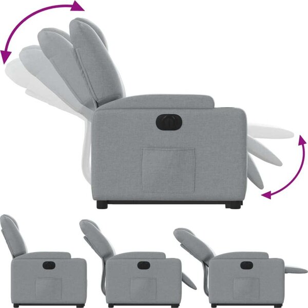 VidaXL Elektrické zvedací polohovací křeslo textil [3204392] Barva: taupe