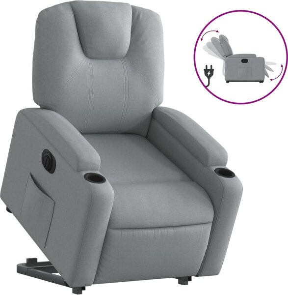 VidaXL Elektrické zvedací polohovací křeslo textil [3204392] Barva: taupe