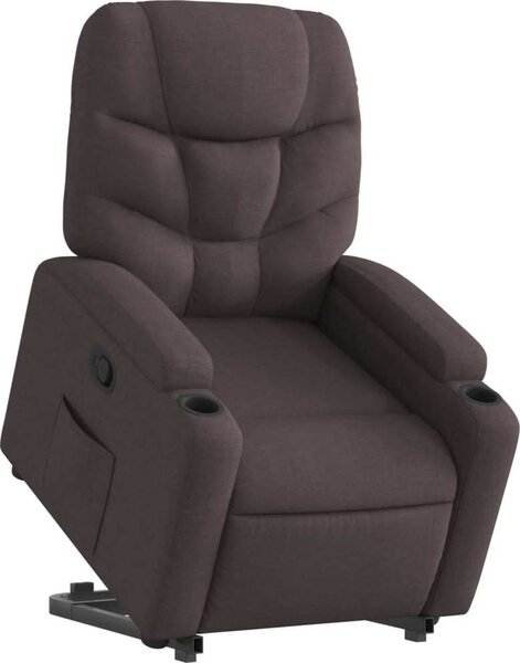 VidaXL Zvedací polohovací křeslo textil [3204598] Barva: Tmavě šedá