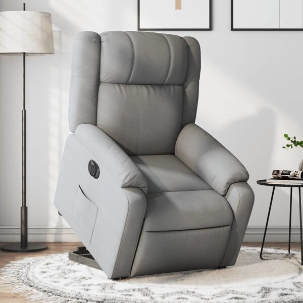 VidaXL Elektrické zvedací polohovací křeslo textil [3205226] Barva: taupe