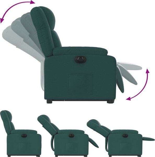 VidaXL Elektrické zvedací polohovací křeslo textil [3205226] Barva: taupe