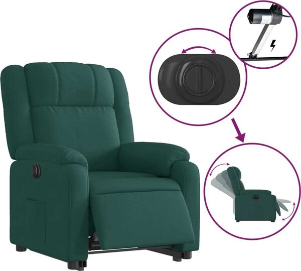 VidaXL Elektrické zvedací polohovací křeslo textil [3205226] Barva: taupe
