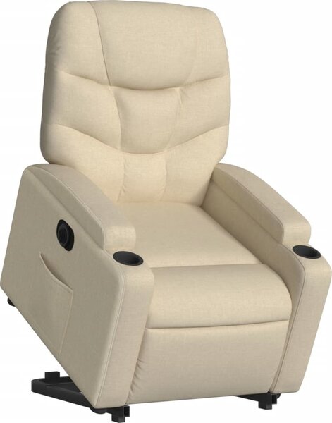 VidaXL Elektrické zvedací polohovací křeslo textil [3204620] Barva: taupe