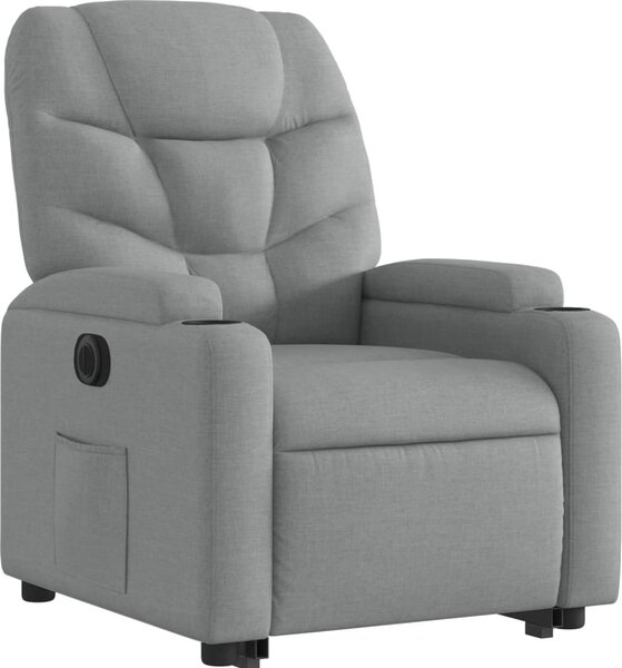 VidaXL Elektrické zvedací polohovací křeslo textil [3204620] Barva: taupe