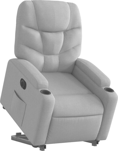 VidaXL Elektrické zvedací polohovací křeslo textil [3204620] Barva: taupe