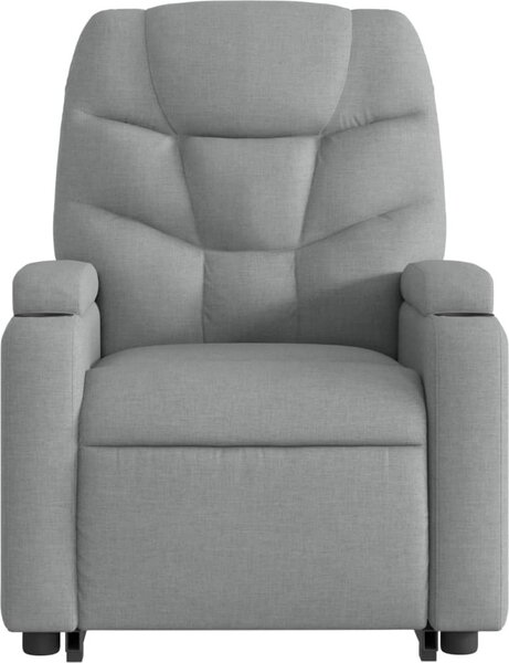 VidaXL Zvedací masážní polohovací křeslo textil [3204608] Barva: Hnědá