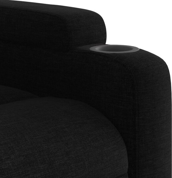 VidaXL Zvedací polohovací křeslo textil [3204598] Barva: Tmavě šedá