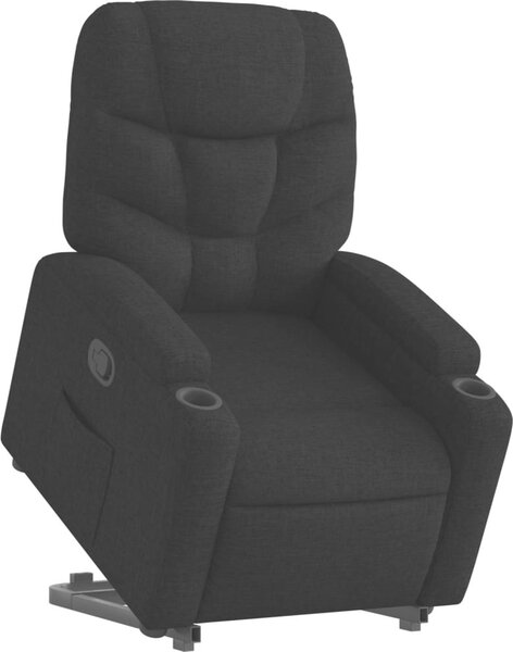VidaXL Zvedací polohovací křeslo textil [3204598] Barva: Tmavě šedá