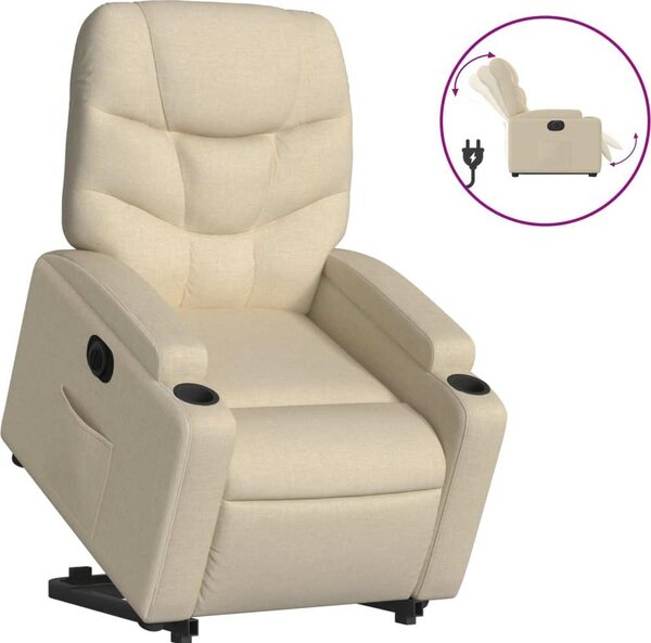 VidaXL Elektrické zvedací polohovací křeslo textil [3204620] Barva: taupe