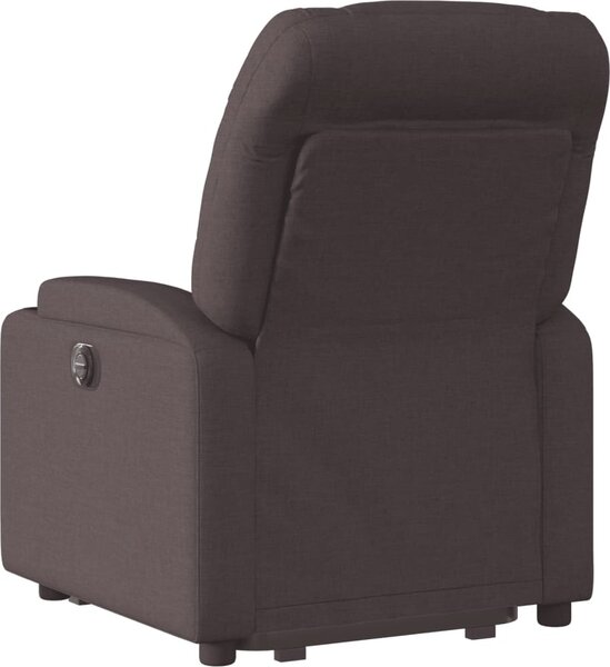 VidaXL Zvedací polohovací křeslo textil [3204598] Barva: Tmavě šedá