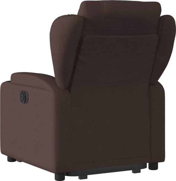 VidaXL Elektrické zvedací polohovací křeslo textil [3204511] Barva: Tmavě zelená