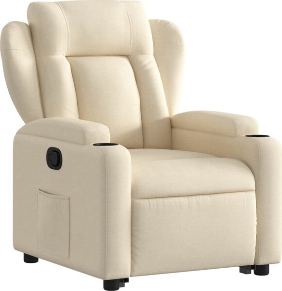 VidaXL Zvedací polohovací křeslo textil [3204482] Barva: tmavě hnědá