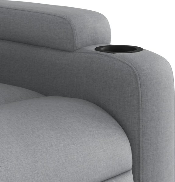 VidaXL Zvedací polohovací křeslo textil [3204482] Barva: tmavě hnědá