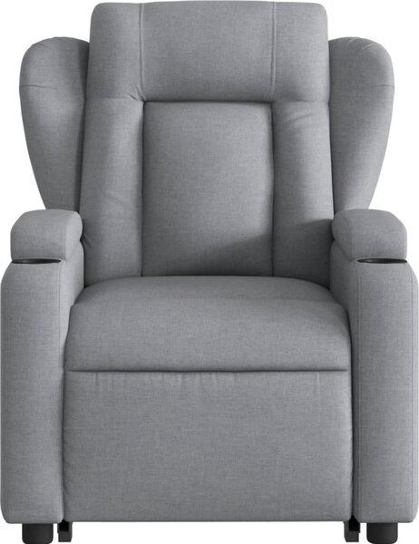 VidaXL Zvedací polohovací křeslo textil [3204482] Barva: tmavě hnědá