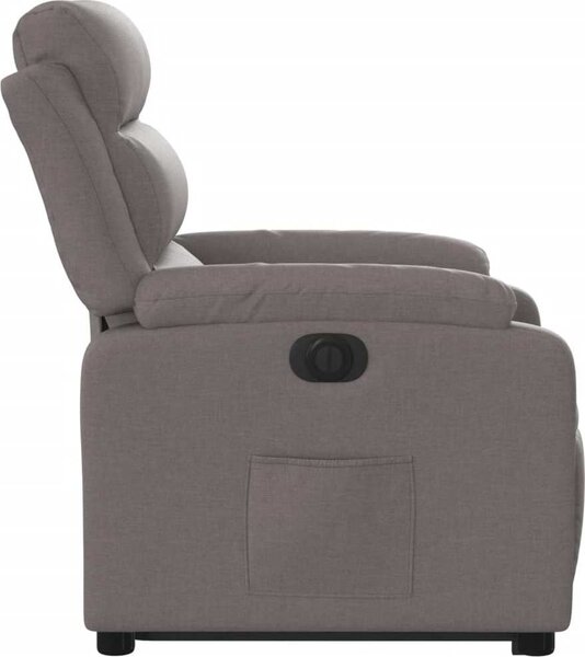 VidaXL Elektrické zvedací polohovací křeslo textil [3205012] Barva: Tmavě šedá