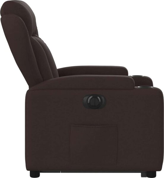 VidaXL Elektrické zvedací polohovací křeslo textil [3204511] Barva: Tmavě zelená