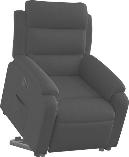 VidaXL Elektrické zvedací polohovací křeslo textil [3205012] Barva: Tmavě šedá
