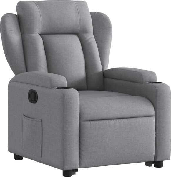 VidaXL Zvedací polohovací křeslo textil [3204482] Barva: tmavě hnědá