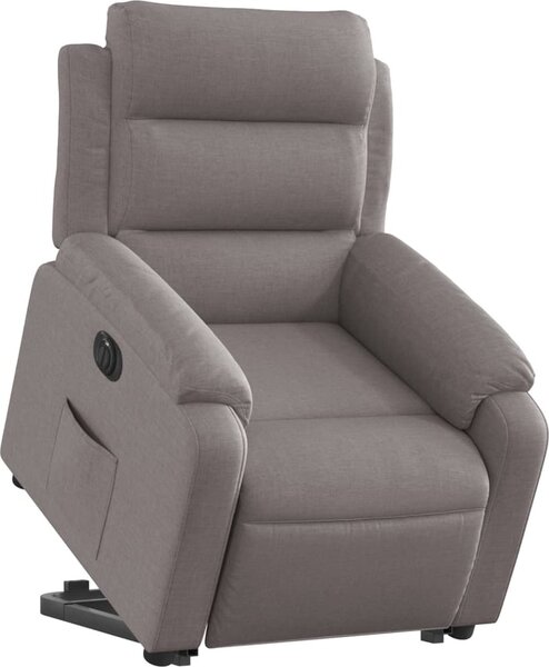 VidaXL Elektrické zvedací polohovací křeslo textil [3205012] Barva: Tmavě šedá