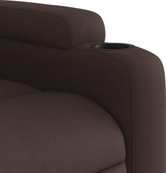 VidaXL Elektrické zvedací polohovací křeslo textil [3204511] Barva: Tmavě zelená
