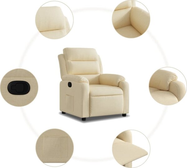 VidaXL Polohovací křeslo textil [373471] Barva: Tmavě zelená