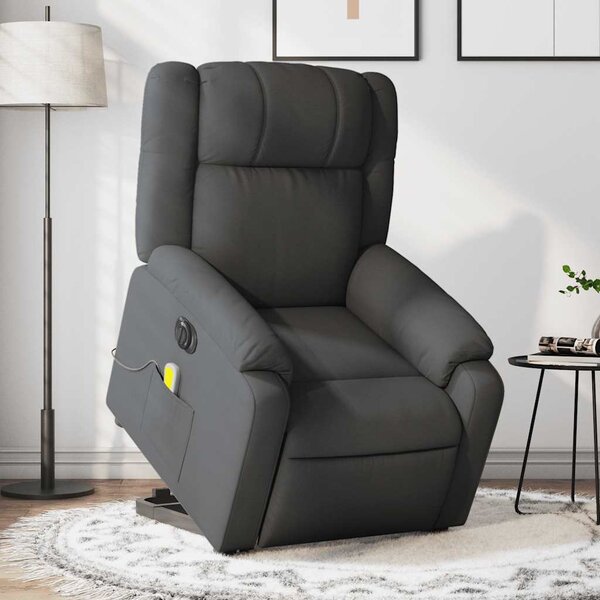 VidaXL Elektrické zvedací masážní polohovací křeslo textil [3205239] Barva: taupe