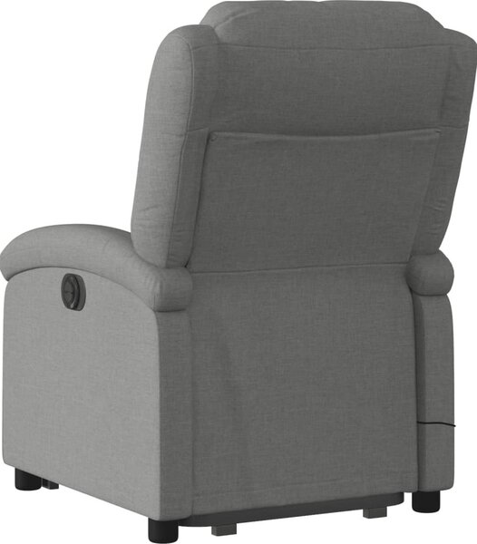 VidaXL Elektrické zvedací masážní polohovací křeslo textil [3204208] Barva: tmavě hnědá