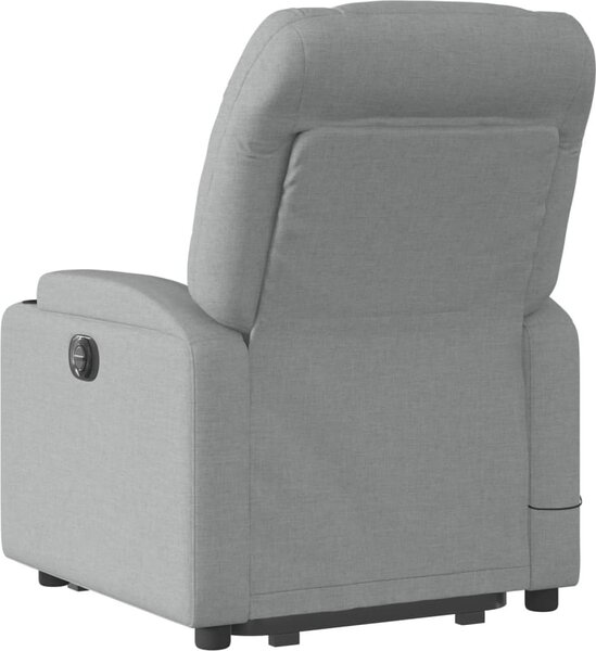 VidaXL Zvedací masážní polohovací křeslo textil [3204608] Barva: Hnědá