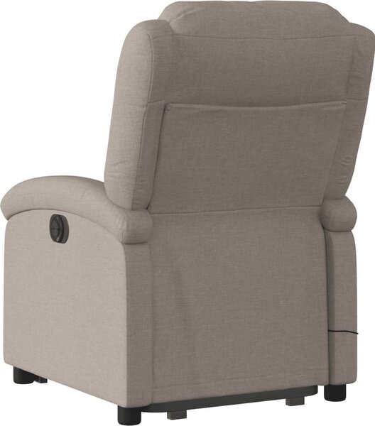 VidaXL Elektrické zvedací masážní polohovací křeslo textil [3204208] Barva: tmavě hnědá