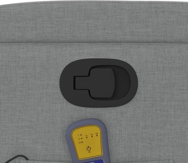 VidaXL Zvedací masážní polohovací křeslo textil [3204608] Barva: Hnědá