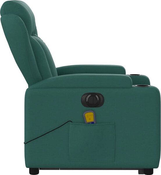 VidaXL Elektrické zvedací masážní polohovací křeslo textil [3204524] Barva: Hnědá