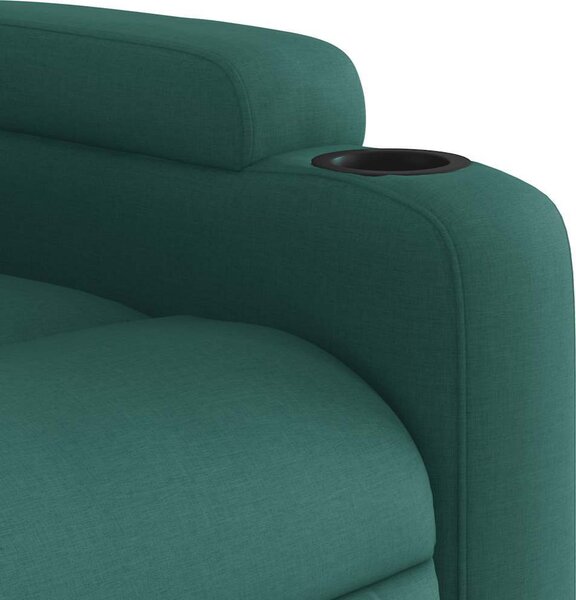 VidaXL Elektrické zvedací masážní polohovací křeslo textil [3204524] Barva: Hnědá