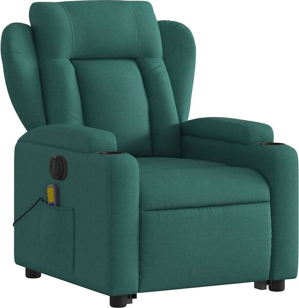VidaXL Elektrické zvedací masážní polohovací křeslo textil [3204524] Barva: Hnědá
