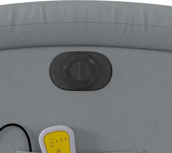 VidaXL Elektrické zvedací masážní polohovací křeslo textil [3204014] Barva: vínová červená