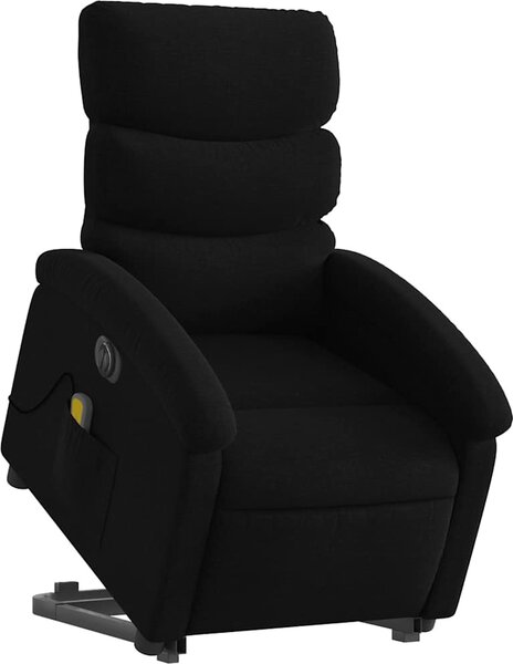 VidaXL Elektrické zvedací masážní polohovací křeslo textil [3204014] Barva: vínová červená