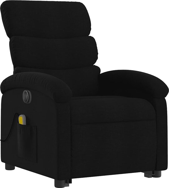 VidaXL Elektrické zvedací masážní polohovací křeslo textil [3204014] Barva: vínová červená