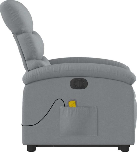 VidaXL Elektrické zvedací masážní polohovací křeslo textil [3204014] Barva: vínová červená
