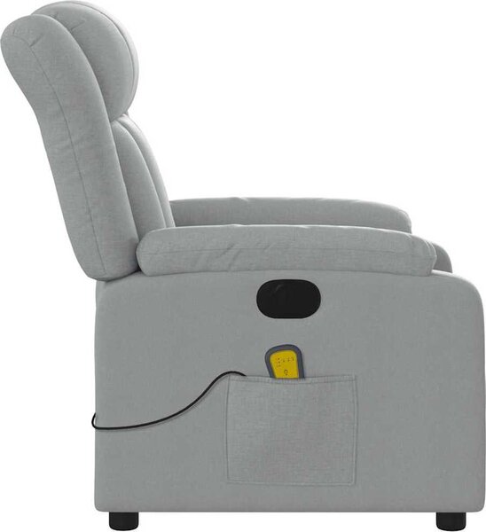 VidaXL Elektrické masážní polohovací křeslo textil [3205304] Barva: tmavě hnědá