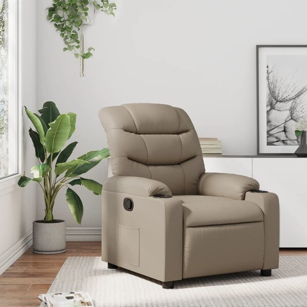 VidaXL Polohovací křeslo umělá kůže [374135] Barva: cappuccino
