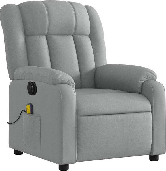 VidaXL Elektrické masážní polohovací křeslo textil [3205304] Barva: tmavě hnědá