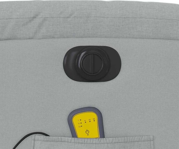 VidaXL Elektrické masážní polohovací křeslo textil [3205304] Barva: tmavě hnědá