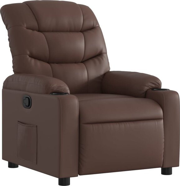 VidaXL Polohovací křeslo umělá kůže [374135] Barva: cappuccino