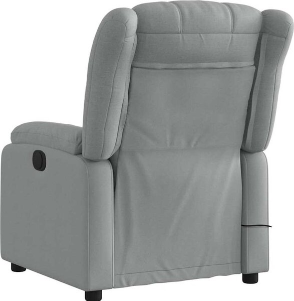 VidaXL Elektrické masážní polohovací křeslo textil [3205304] Barva: tmavě hnědá