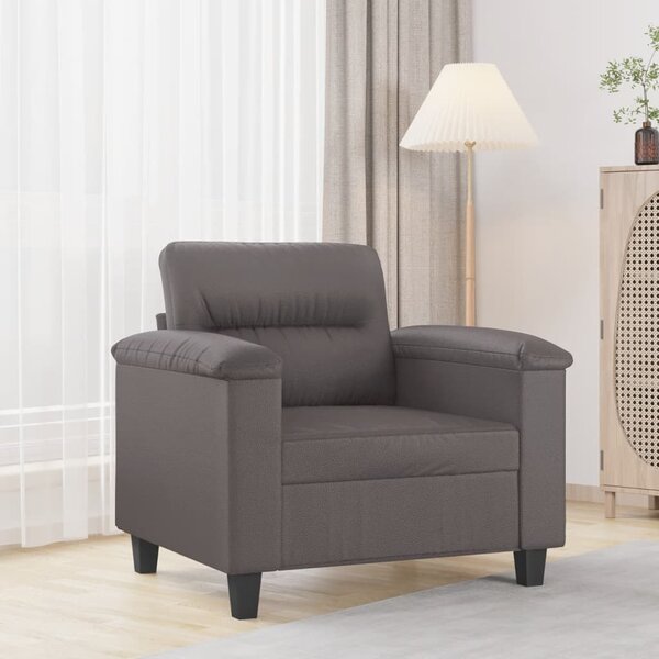 VidaXL Křeslo 60 cm umělá kůže [359573] Barva: Šedá