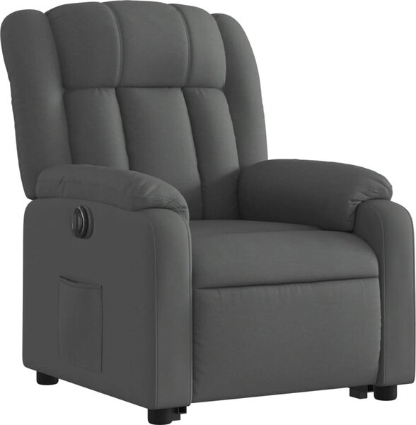 VidaXL Elektrické zvedací polohovací křeslo textil [3205341] Barva: Tmavě zelená